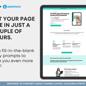 Ebook sales page template Systeme.io, ebook funnel template, author landing page Systeme.io, digital ebook sales page, ebook checkout page, self publishing sales funnel, coach ebook funnel, ebook landing page template, done for you ebook funnel, CRO designed ebook sales page, digital product landing page, ebook launch funnel template