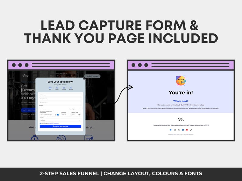 Gohighlevel Website Template, Coaching Services Funnel, Coach Website Design, Membership Landing Page, Coaching Program Template