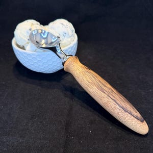 Black Limba Ice Cream Scoop