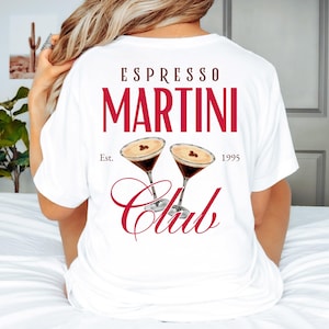 Espresso Martini Club Shirt – Vintage Cocktail Tee – Retro Aesthetic Y2K T-Shirt