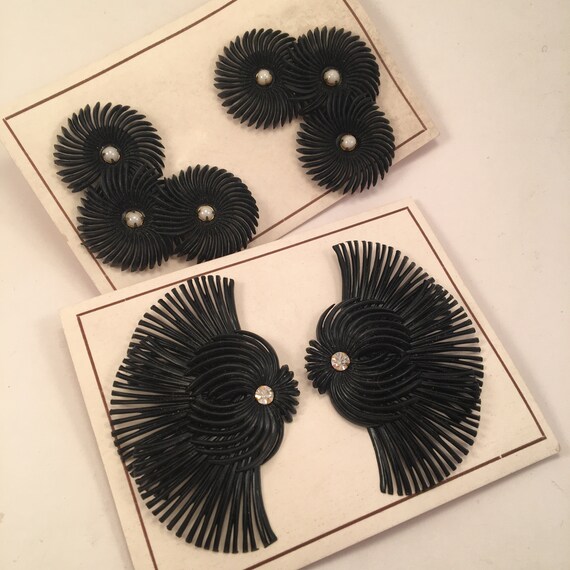 1940s 40s 1950s 50s Black Feather Light Feather Li