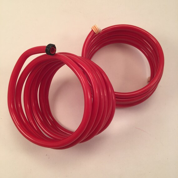 1940s 1950s 40s 50s telephone cord bangle bracelet