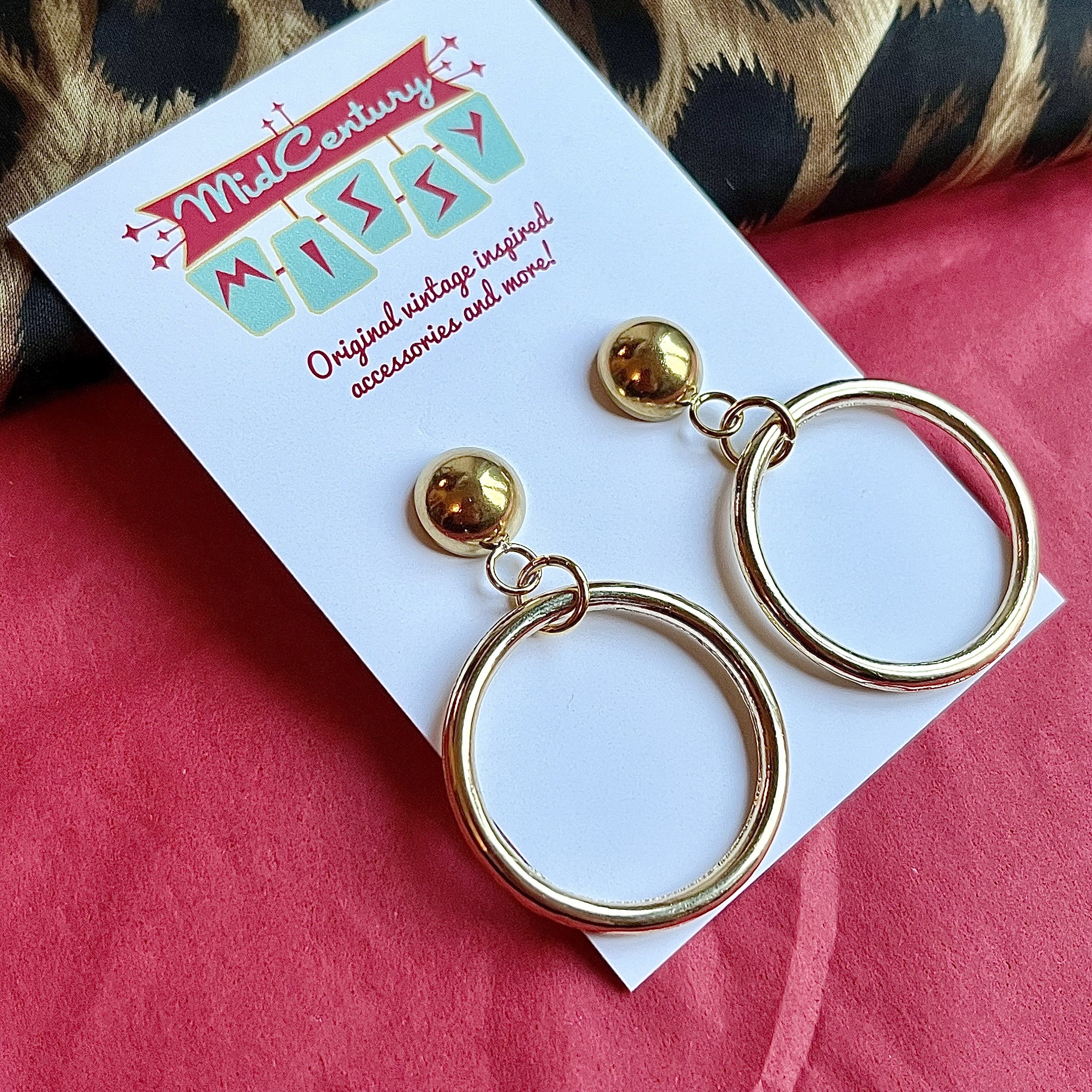 1950s Hoop Earrings - Etsy