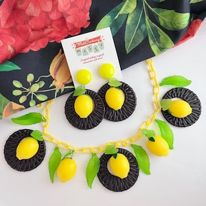 Siciliaanse citroenfruitketting in jaren 50-stijl