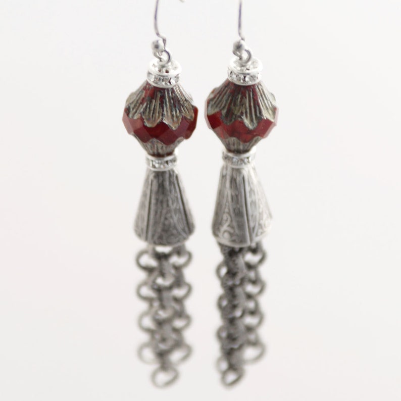 Renaissance Earrings Medieval Earrings Silver Earrings - Etsy