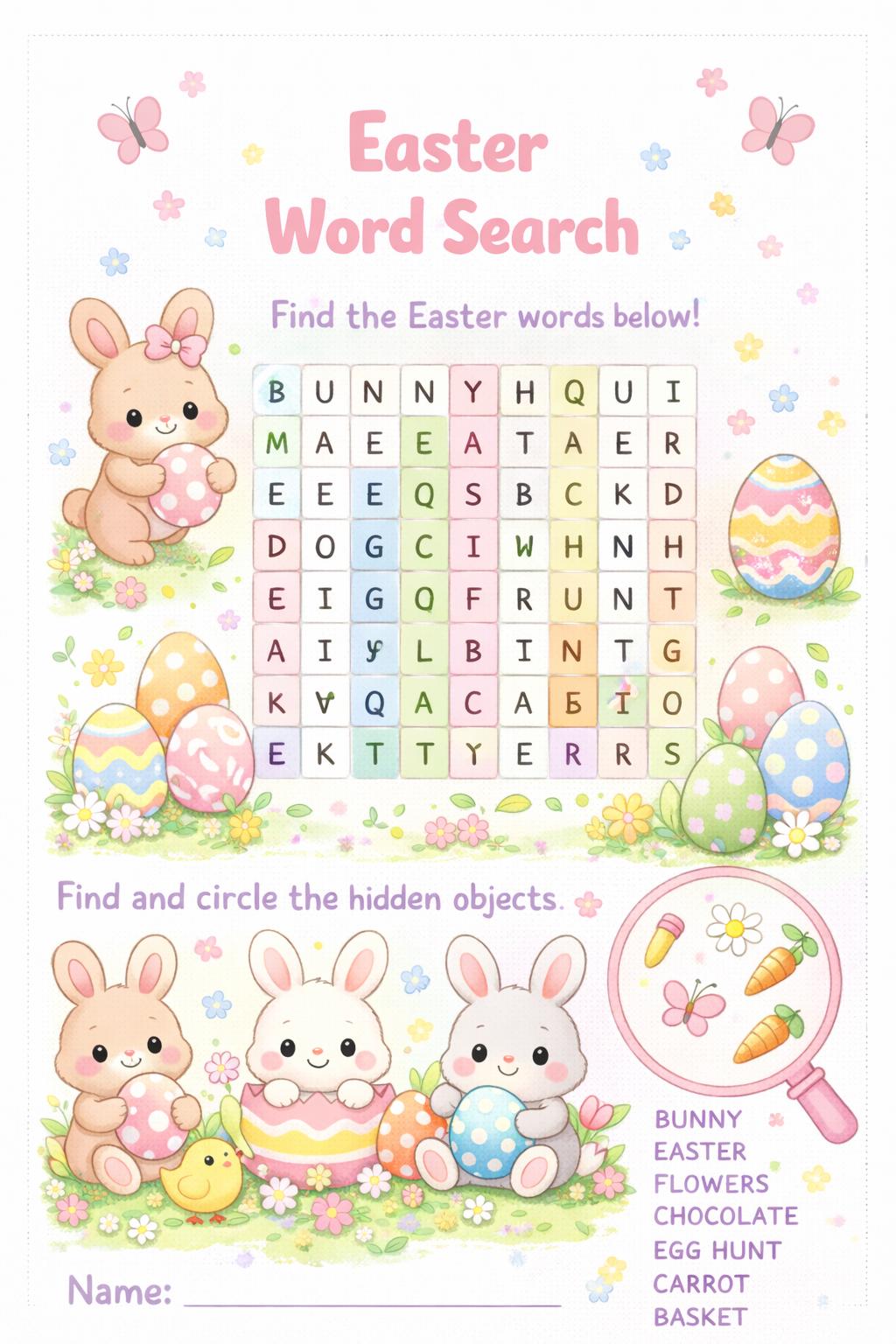 Easter Activity Printable Bundle - Etsy