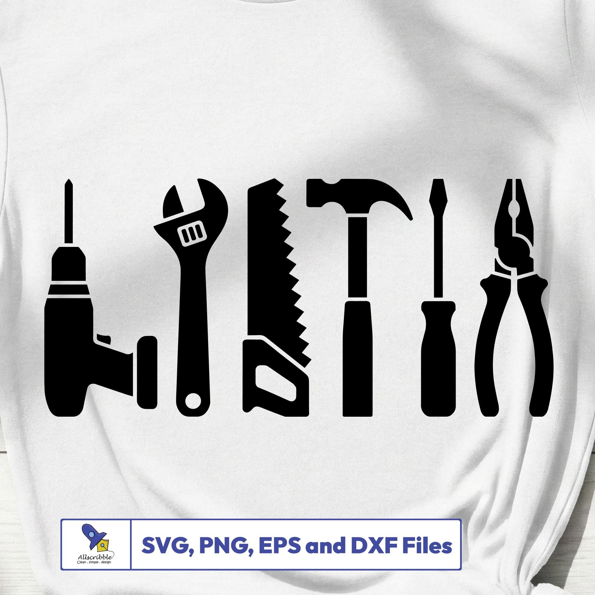 Custom Handyman SVG Bundle, Carpenter Tools Vector, Split Frame ...