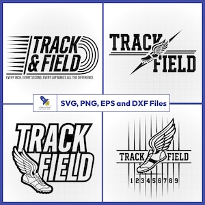 Track and Field SVG Bundle, Cross Country Vector, Running Shoe Decal, Track Mom Cut