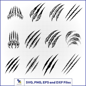 Klomärken SVG-paket, Monster Repvektor, Dinosaurie Riven Dekal, Bilstrålkastarklistermärke