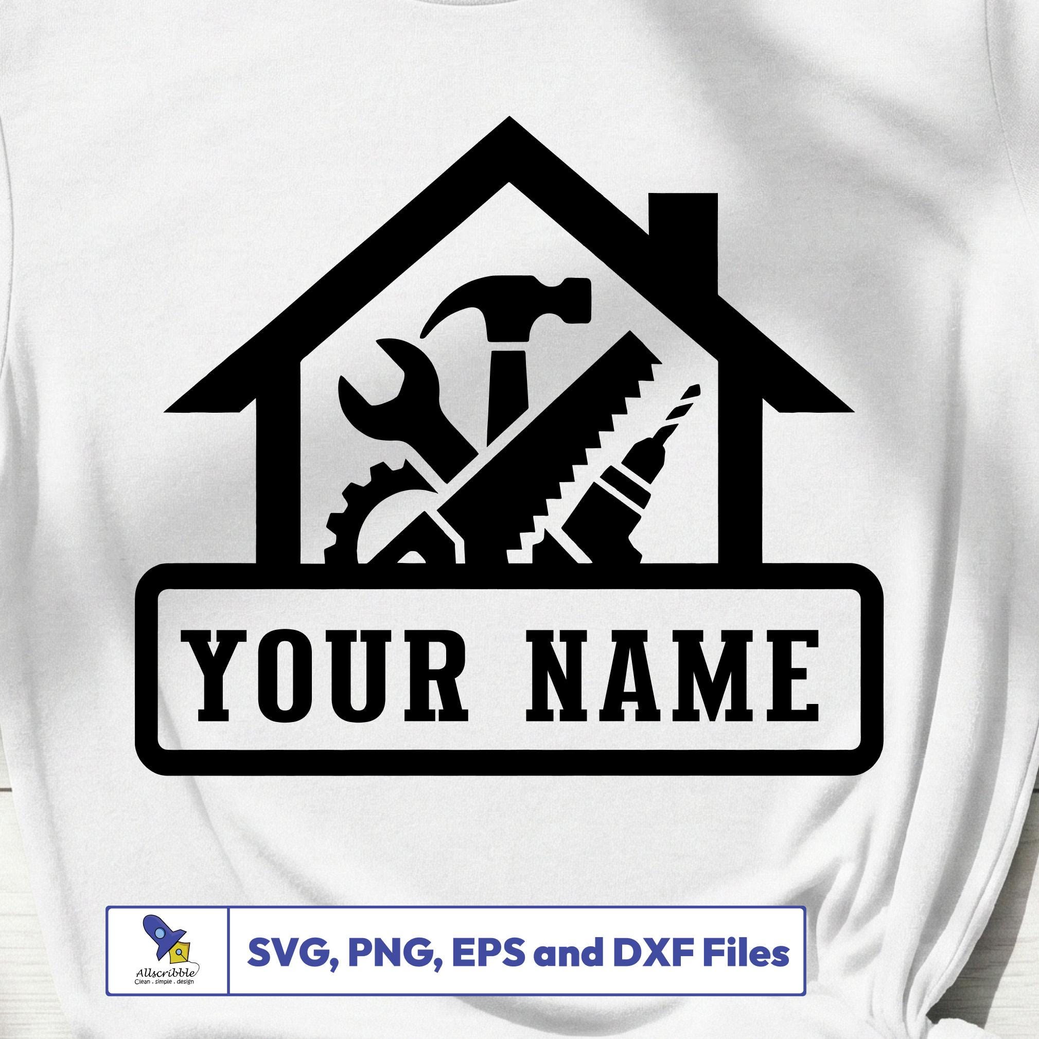 Custom Handyman SVG Bundle, Carpenter Tools Vector, Split Frame ...
