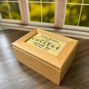 College Survival Box | Custom College Care Package | Care Package Ideas | Gift for College Students | Gift Ideas for Students | Engraved Box