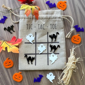 Halloween Tic Tac Toe Game, Boo Basket, Halloween Game, Small Game for Kids, Candy Replacement Activity, Trick or Treat, Kids Halloween Game