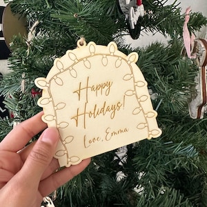 Personalized Acrylic Christmas Ornament: DIY Snowflake, Custom Name