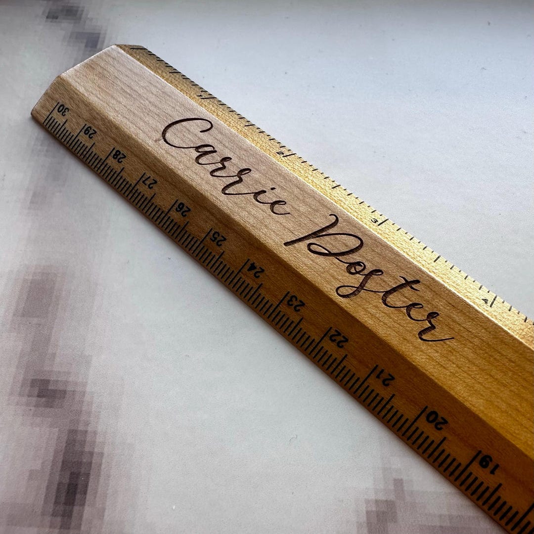 Personalized Engraved Wood Ruler: Teacher Appreciation Gift - Etsy