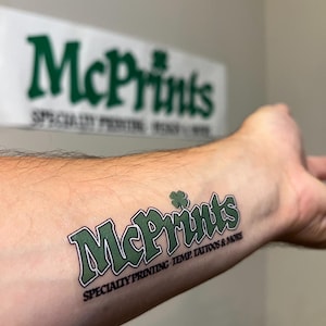 Custom Temporary Tattoos: Personalized Photo, Logo, or Text