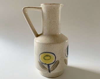 Leuco Japan Bud Vase Pitcher Ceramic Floral Glaze Vintage