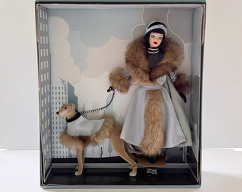 BARBIE RARE Society Hound Barbie 2000 Greyhound Dog édition limitée