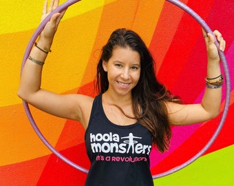 Hoola Monsters Tank Top // Hula Hooping Tank // It’s A Revolution Hooper Tank Top