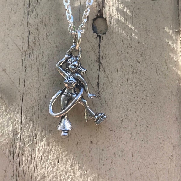Hula Hoop Girl Necklace // Hooper Necklace