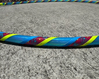 Floral Flow 5/8 HDPE 33” Hula Hoop  - Ready to Ship!  PLEASE READ description