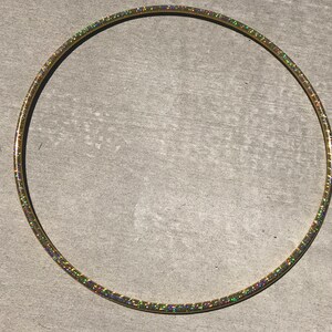 Gold Sparkle Polypro Hoop // Performance Polypro Hula Hoop // Choose Your Tubing and Diameter image 2