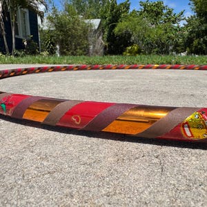 Beginner Hula Hoop // Ready to Ship Hippie Vibes Hoop // Handmade Fitness Hoop