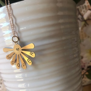 Hooper Sunburst Necklace // Hula Hoop Necklace