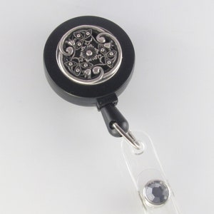 ID Badge Reel SENTIMENTAL id card holder retractable lanyard