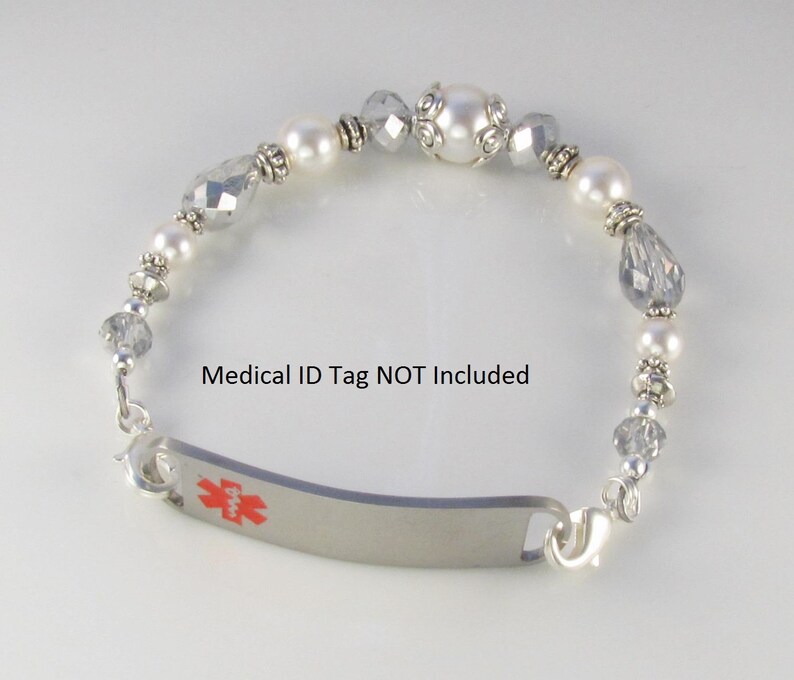 Medical Bracelet Attachment Only METALLIC MOONLIGHT for Your Etsy