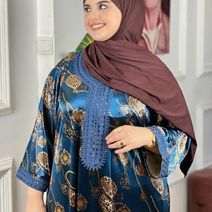 Handmade Moroccan Kaftan | Elegant Traditional Caftan Dress for Women | Custom Size Available