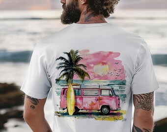 Bulli Surf T-Shirt Jersey Vintage Print Surf Style Shirt Beach Vibes Unisex