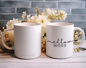 Mug Mellow Mode - Coffee Mug 11oz / 333 ml Coffee Mug - Surf Style Gift Idea