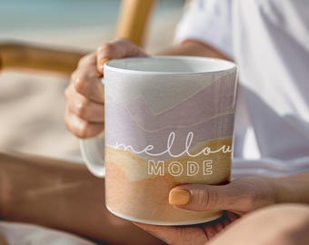 Mug Mellow Mode SPECIAL Watercolour - Coffee Mug 11oz / 333 ml Coffee Mug - Surf Style Gift Idea