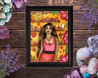 Erzulie Art Erzulie Freda Art Print Voodoo Loa Art Santeria - Etsy Singapore