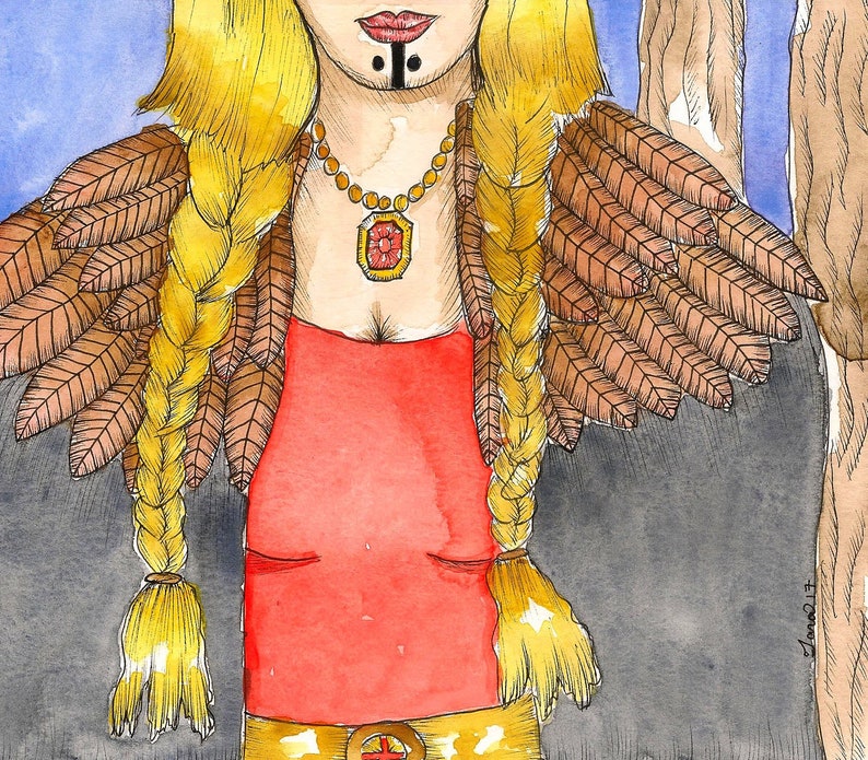 Mythology Art Freyja Art Print Norse Goddess Freya Art Altar Etsy 