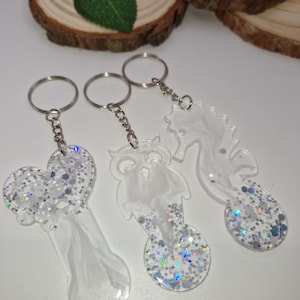 Einkaufswagenlöser Schlüsselanhänger Tier Resin Geschenk Geburtstag Muttertag - Weihnachten Frau Mann Muttertag Epoxidharz Kunst Mama 194