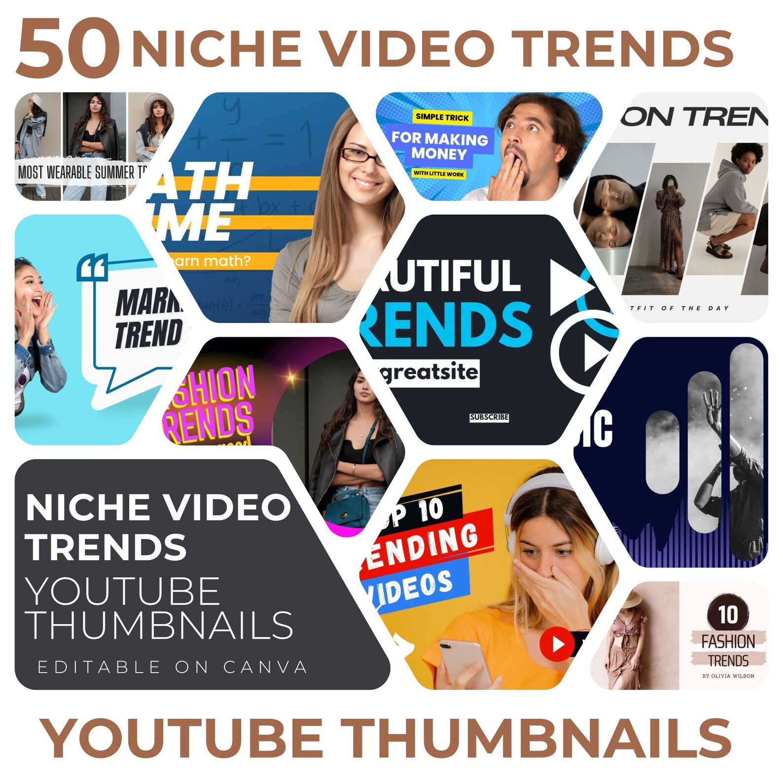 Thumbnailil 50 Youtube Thumbnail Templates | 100 PNG Transparent Images for Youtube ...