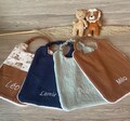 Kindergarten bib / Canteen bib / Canteen napkin - choice of colors - in bamboo and double gauze with or without pattern - personalized product logo