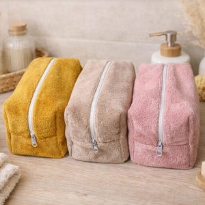 Borsa da toilette/borsa per il trucco in bambù - regali - scelta di colori