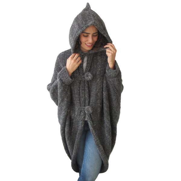 Kapuzenponcho Pelerine, Kapuzenponcho, Kapuzenpullover, Kapuzenpullover, Outwear