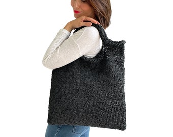 SAMPLE SALE! Woman Bag, Shoulder Bag, Paper Rope Bag, Crochet Bag, Summer Bag