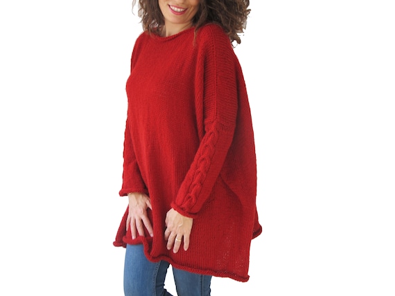 Plus size top angora sweaters