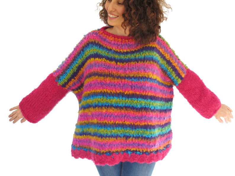 Chunky Wool Sweater Loose Fit Sweater Oversized Sweater - Etsy Australia