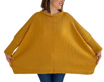 Knit Sweater, Woman Sweater, Plus Size Sweater, Plus Size Clothing, Wool Woman Sweater, Oversize Sweater