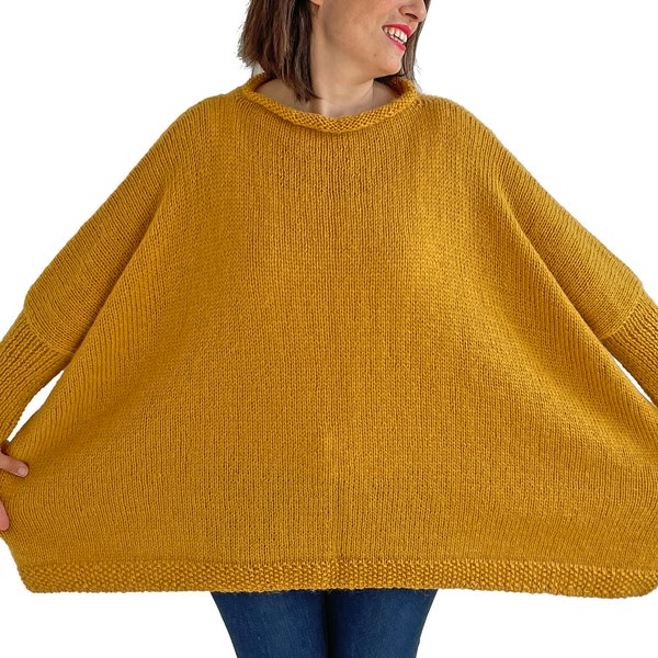 Pull en tricot, pull femme, pull taille plus, vêtements grande taille, pull femme laine, pull oversize