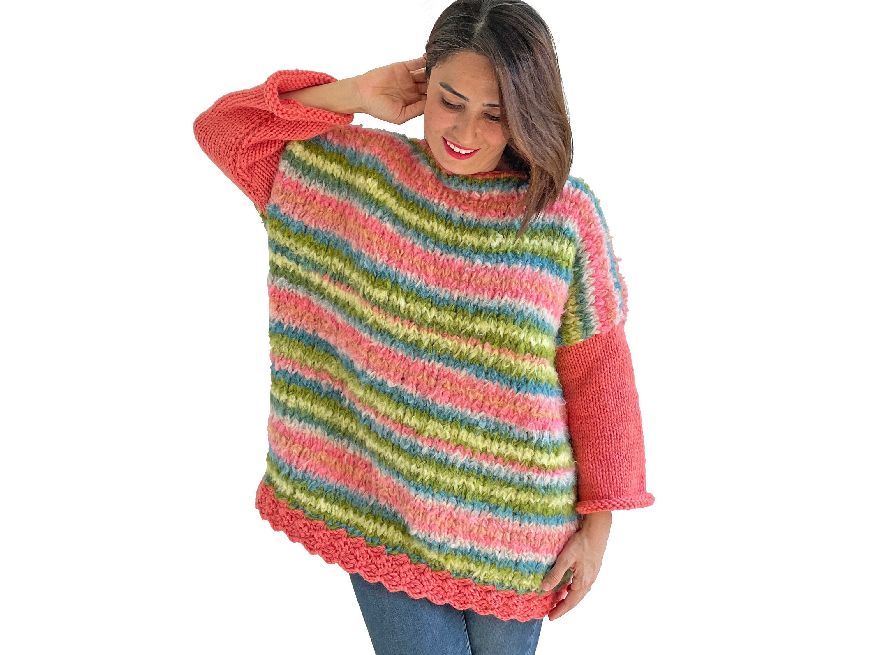 Fuzzy christmas sweater hot sale