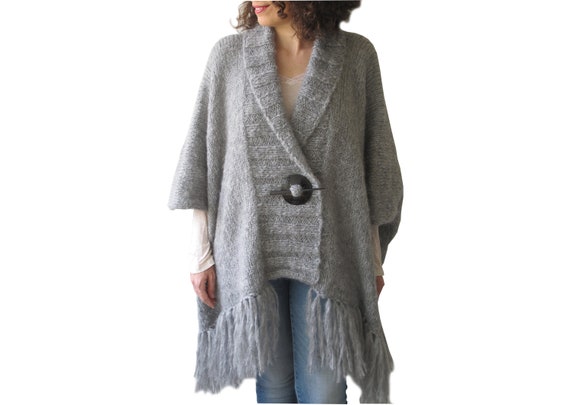Cardigan Plus Size Kimono Cardigan Wool 