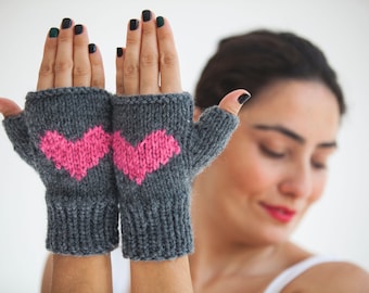 YAMEIZE Y2K Vingerloze Star Gedrukt Gebreide Handschoenen voor Vrouwen