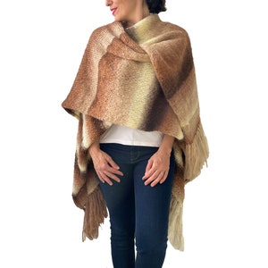 Wool Poncho, Plus Size Poncho, Oversize Poncho, Oversize Overcoat,  Big Size Poncho, Hand Knit Poncho, Mexican Poncho