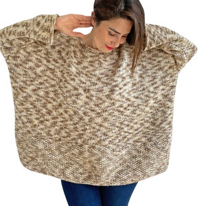 Knit Sweater, Wool Sweater, Woman Sweater, Hand Knit Sweater,